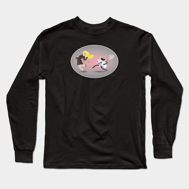 Diamond Man Long Sleeve T-Shirt by ink choi design